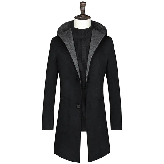 Hooded Wool Coat