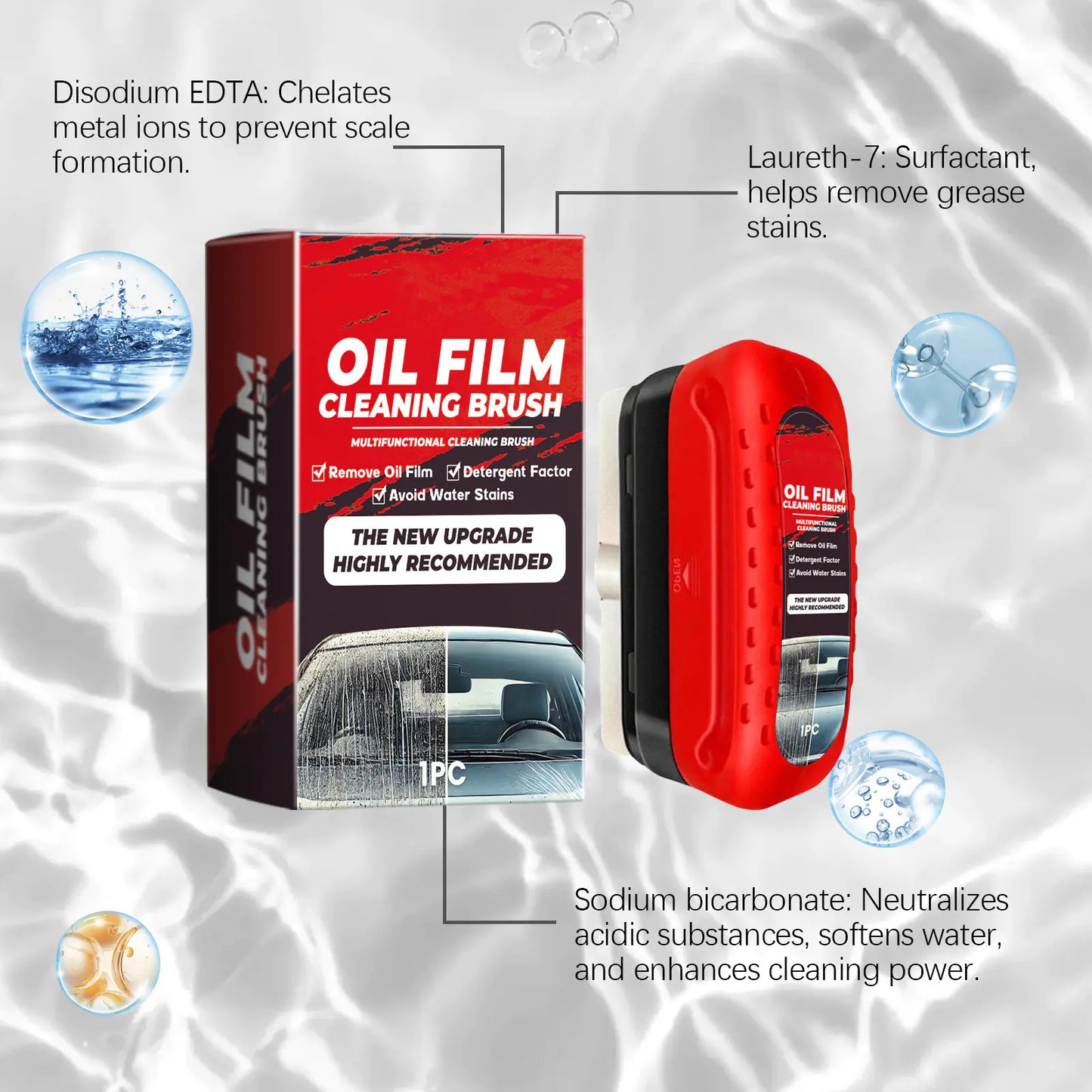 Car Glass Oil Film Cleaner & Applicator