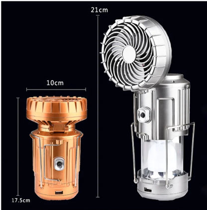 Outdoor Camping Gear: Long-lasting Lantern & Solar Fan