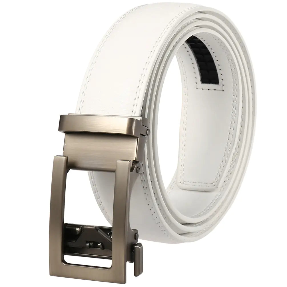 Men's Genuine Leather Automatic Buckle Belt LY33-21601-1