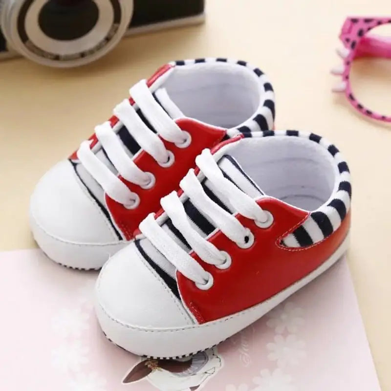 Autumn Unisex Cotton Cartoon Toddler Lace-up Shoes