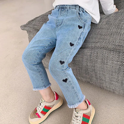 Toddler Baby Girl Casual Denim Jeans Trousers