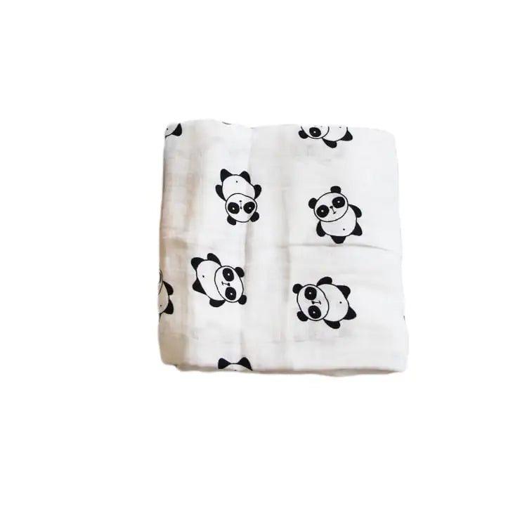 Bamboo Muslin Neutral Receiving Swaddle Blanket