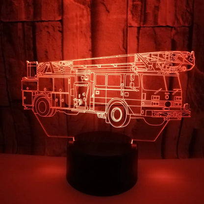 LED Desk Lamp - Fire Truck Design