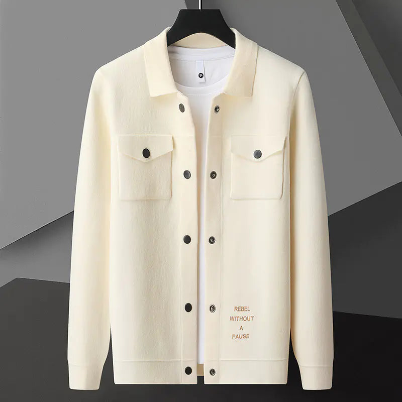 Men's New Cardigan Sweater Coat
