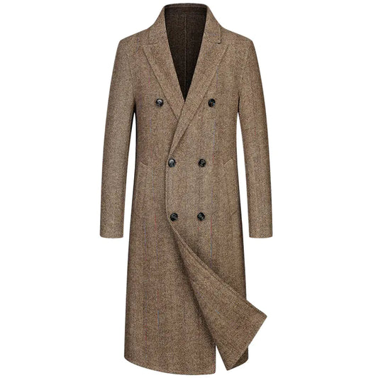 Handmade Double-Sided Men's Cashmere Wool Coat