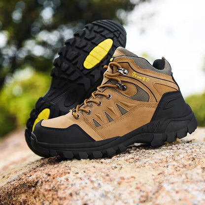 Men's Hiking Shoes - High-Top Sports Footwear
