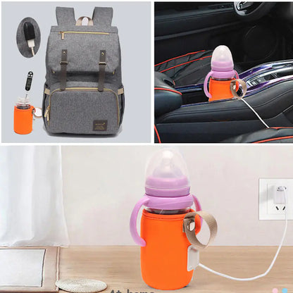 USB Baby Bottle Warmer with Anti-Scald Insulation Bag