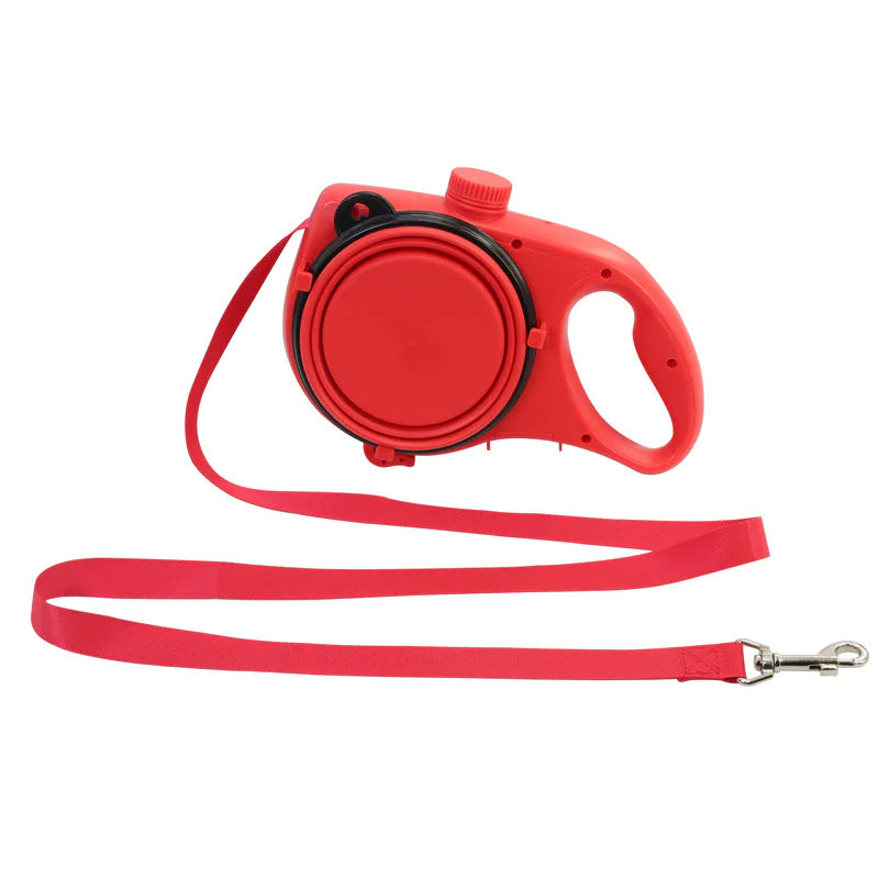 Pet Water Bottle with Leash for Cats & Dogs