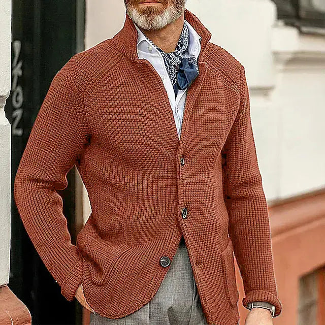 Men's Fashionable Knitted Sweater Coat