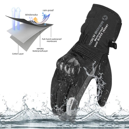 Winter Rock Motorcycle Gloves - Waterproof & Warm
