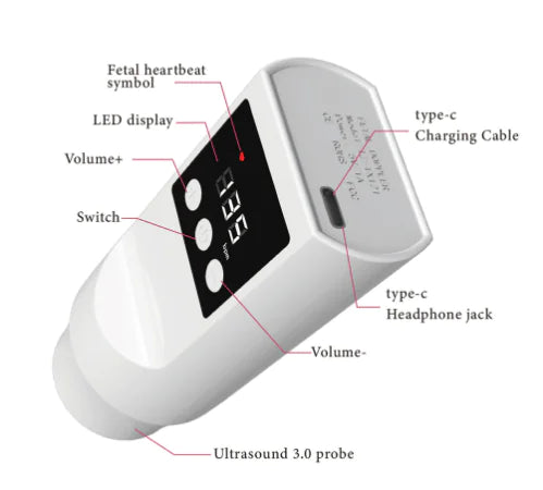Fetal Tone 121 Doppler Monitor