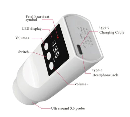 Fetal Tone 121 Doppler Monitor