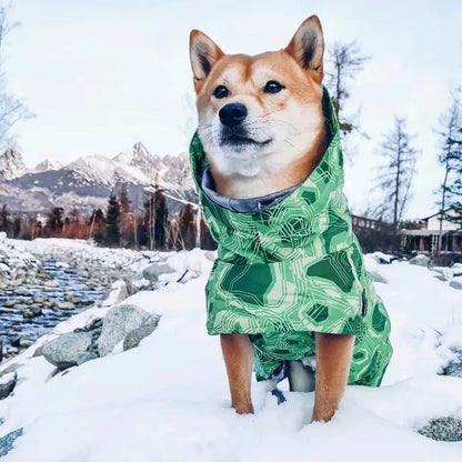 Quilted Snow Dog Ski Suit for Autumn and Winter