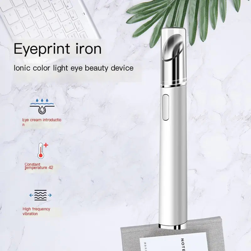 Eye Care Device with Heating Eye Cream Stick and LED