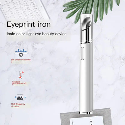 Eye Care Device with Heating Eye Cream Stick and LED