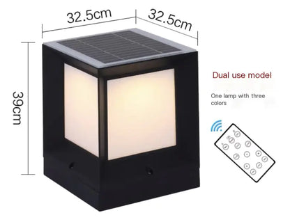 Outdoor Solar Waterproof Pillar Light for Gardens