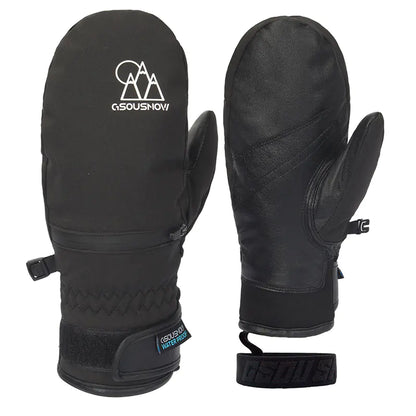 Waterproof Ski Gloves for Men and Women with Card Pocket