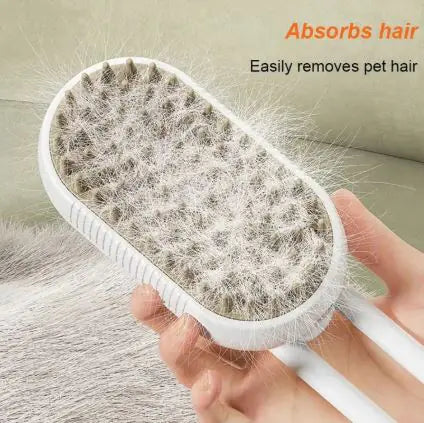 3-in-1 Pet Massage Steamy Brush