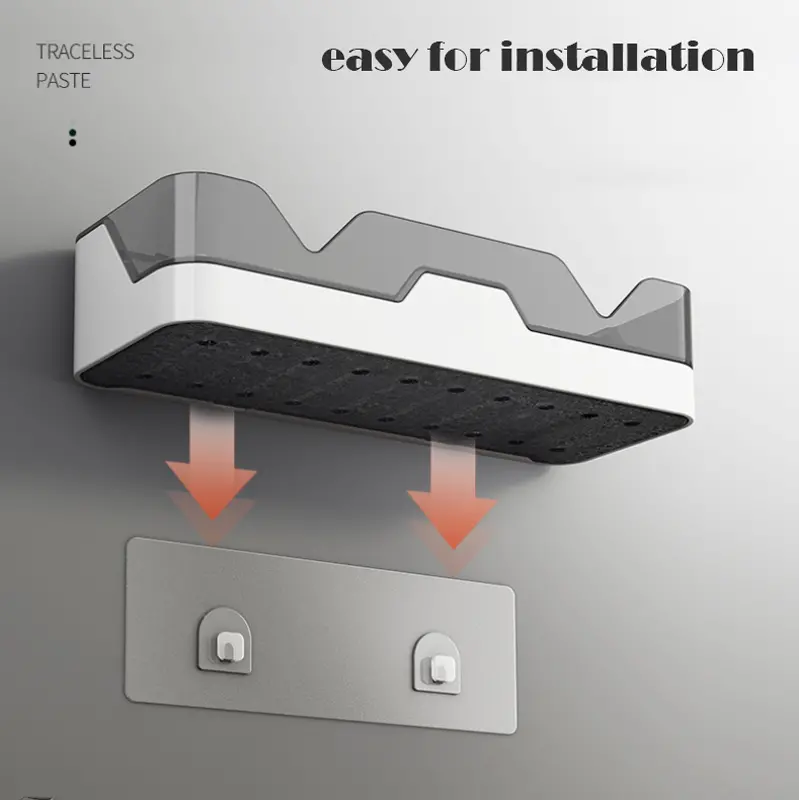 Bathroom Wall-mounted Organizer and Storage Rack Shelves