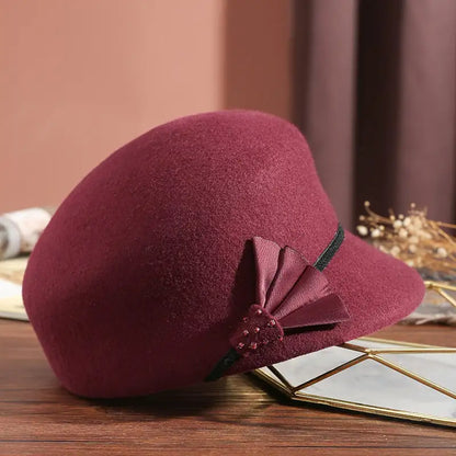 Vintage Equestrian Top Hat for Autumn Winter Fashion