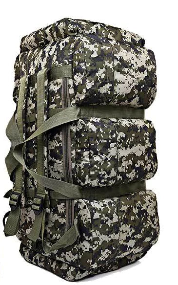 90L Camouflage Outdoor Backpack for Camping and Hiking