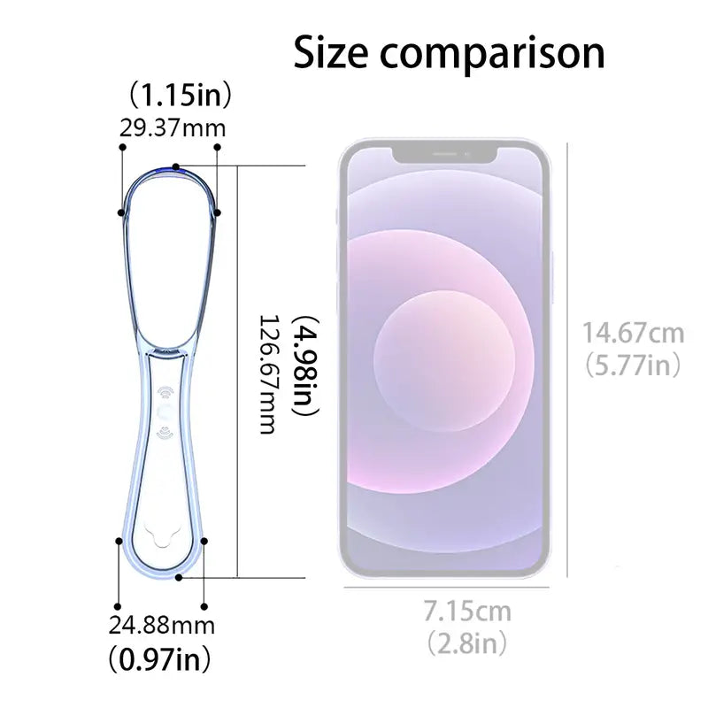 1PC Silicone Tongue Scraper for Fresh Breath Cleaning