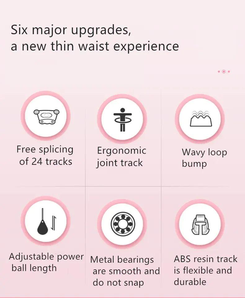 Adjustable Smart Hula Hoop – Weighted Fitness Ring