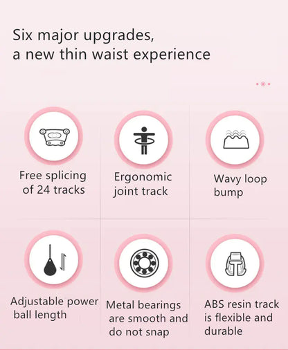 Adjustable Smart Hula Hoop – Weighted Fitness Ring