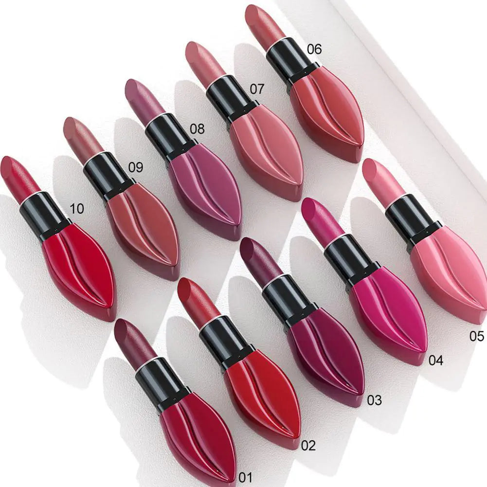 10-Color Long-Lasting Matte Lipstick Set for Makeup