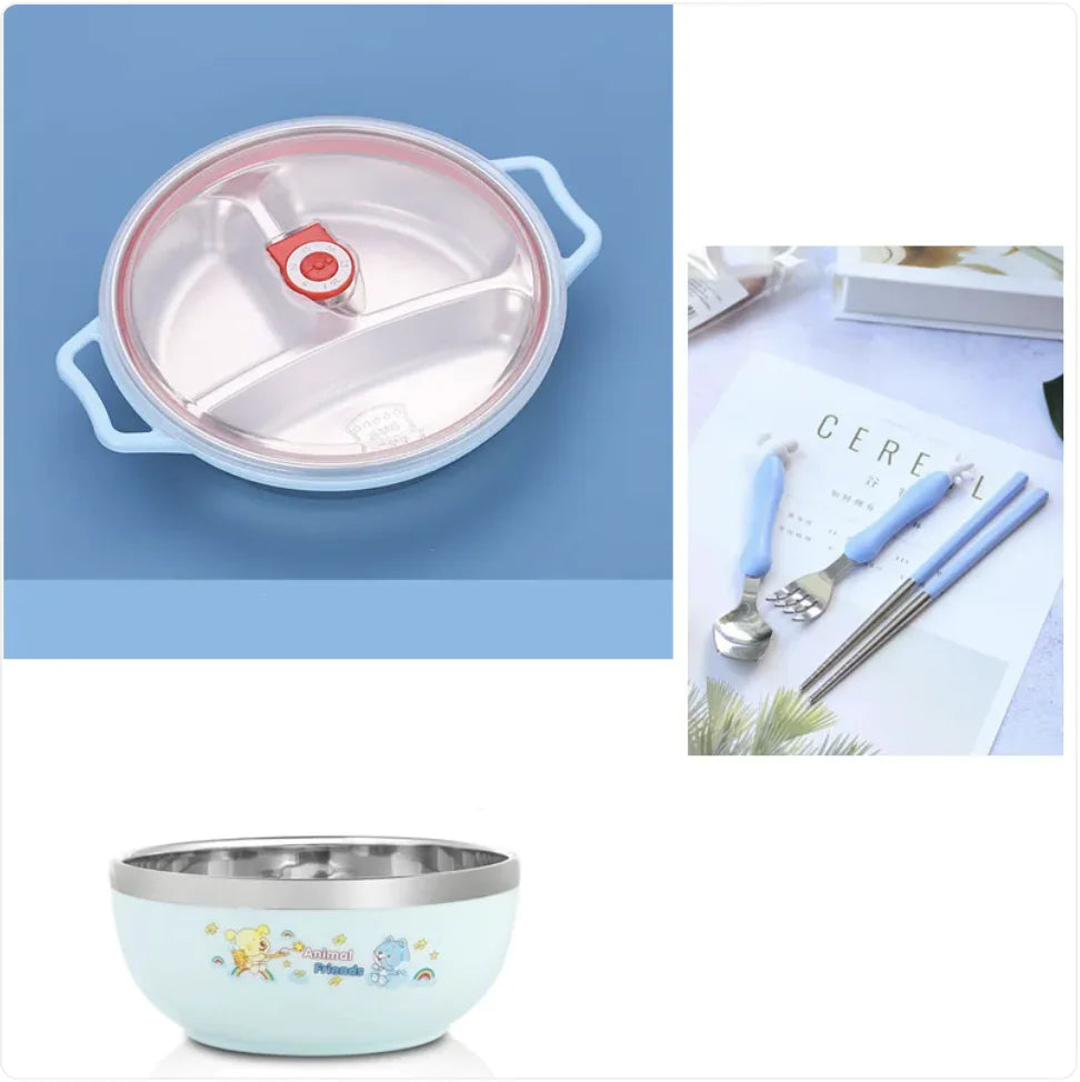 Deep Grid Kids Plate