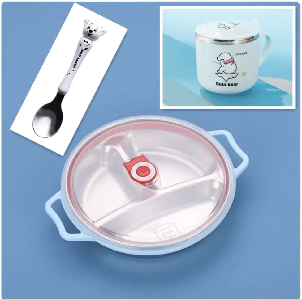 Deep Grid Kids Plate