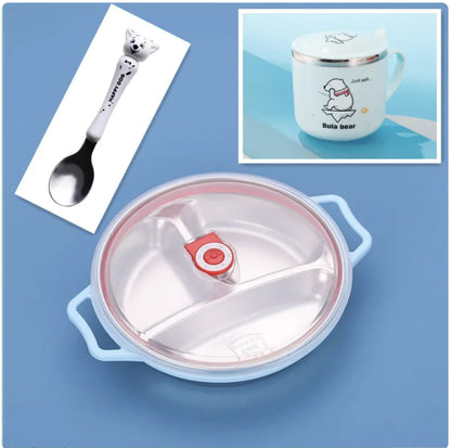 Deep Grid Kids Plate