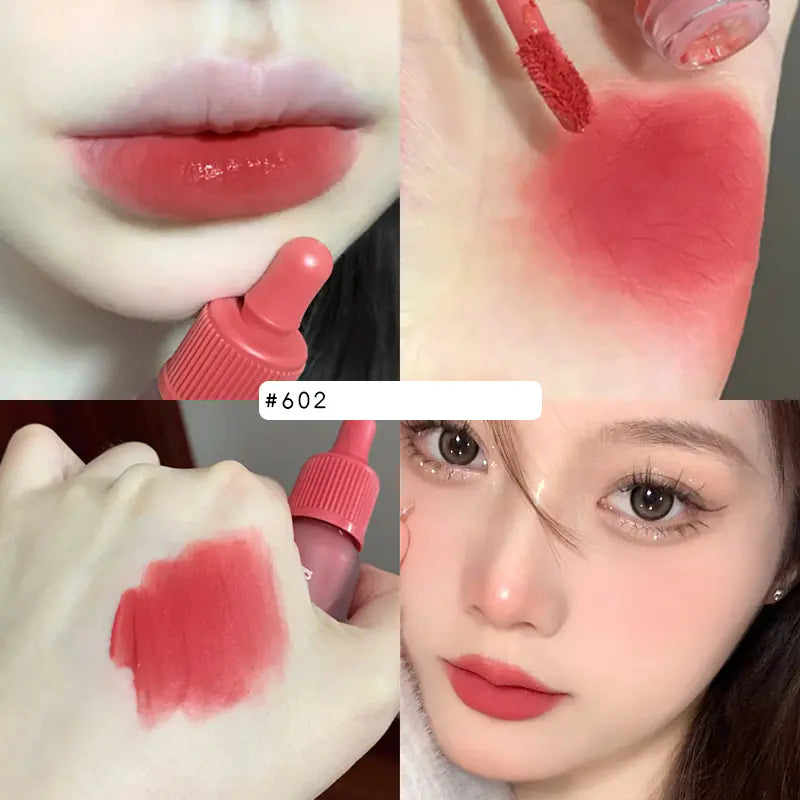 Frosted Transparent Velvet Matte Lip Glaze