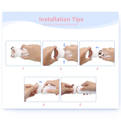 4-in-1 Rechargeable Epilator & Shaver Set