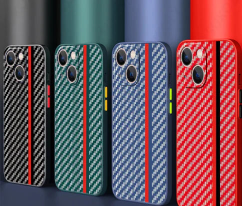 Carbon Fiber Pattern Anti-Drop Phone Case