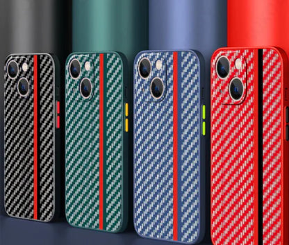 Carbon Fiber Pattern Anti-Drop Phone Case