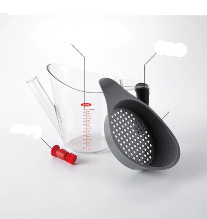 OXO Fat Separator for Kitchen Soup and Grease Straining