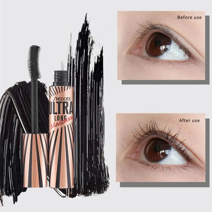 4D Waterproof Mascara with Meniscus Knife Brush, 10ml
