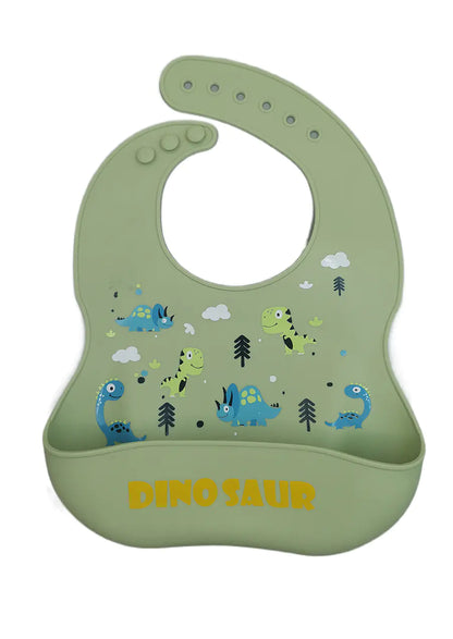 Silicone Bib for Babies - Waterproof and Easy Clean