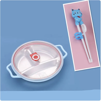 Deep Grid Kids Plate