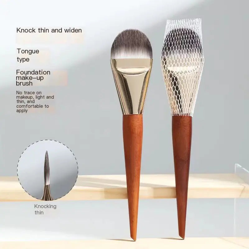 Thin Wide Foundation Brush for Makeup Artists