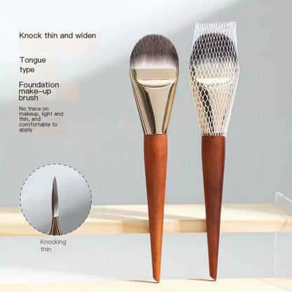 Thin Wide Foundation Brush for Makeup Artists