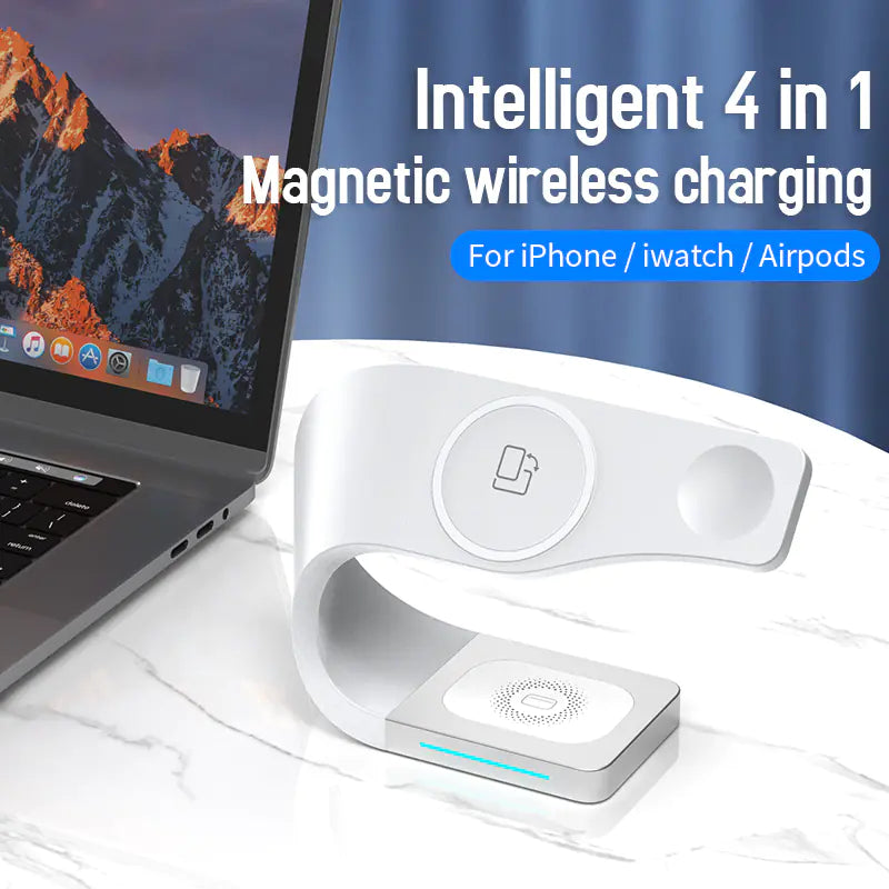 3 in 1 Magnetic Wireless Charger Stand for iPhone & AirPods