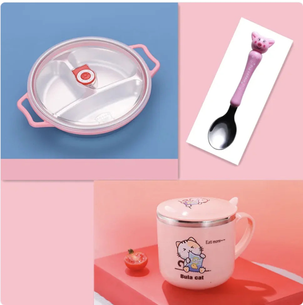 Deep Grid Kids Plate