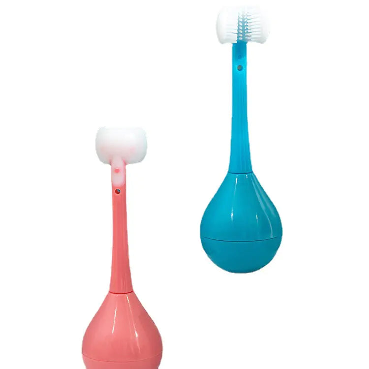 U-Shaped Cute Cartoon Baby Toothbrush with Soft Bristles
