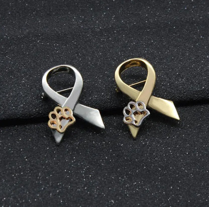 Paw Print Brooch and Lapel Pin