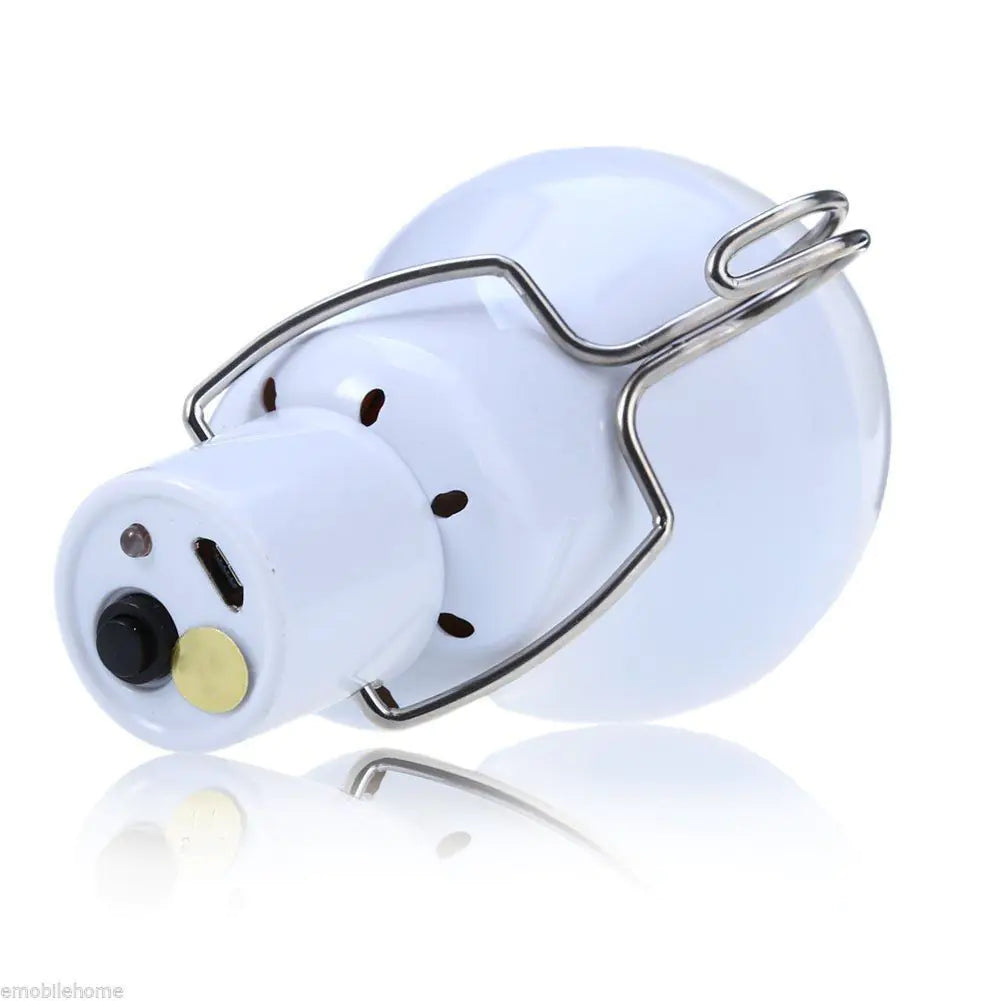Solar Rechargeable LED Light Bulb for Camping