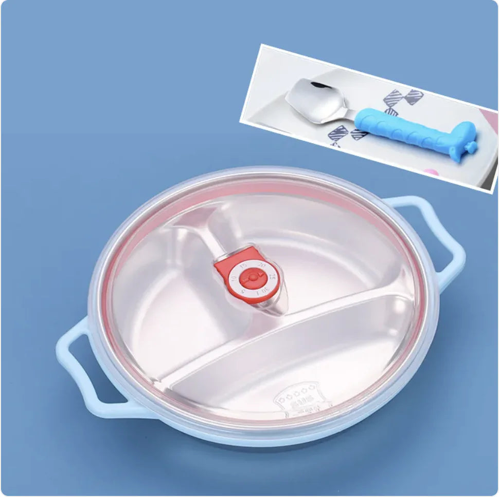 Deep Grid Kids Plate