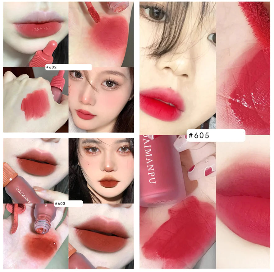 Frosted Transparent Velvet Matte Lip Glaze